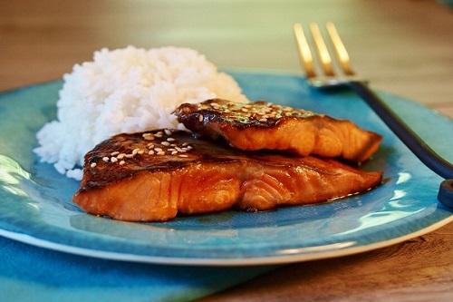cá tầm nướng ngũ vị
